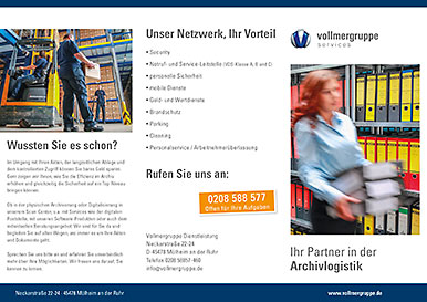 Öffnet PDF Datei im neuen Fenster: Infobroschüre Archivlogistik.