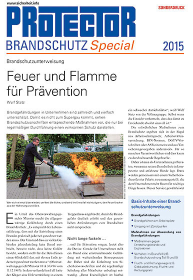Öffnet PDF Datei im neuen Fenster: Fachartikel aus Brandschutz Spezial.