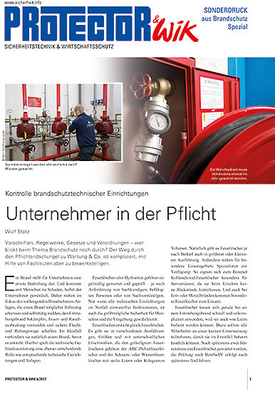 Öffnet PDF Datei im neuen Fenster: Fachartikel aus Brandschutz Spezial.