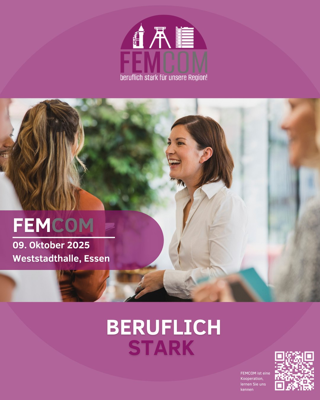 Veranstaltungsplakat der FEMCOM