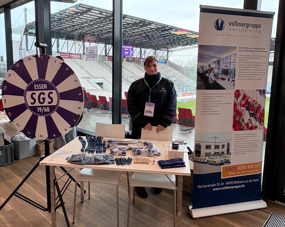 SGS Essen-Glücksrad mit Vollmergruppen-Stand